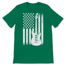 Load image into Gallery viewer, Guitar St Patrick&#39;s Day USA Flag Shamrock Leprechaun Lucky Irish
