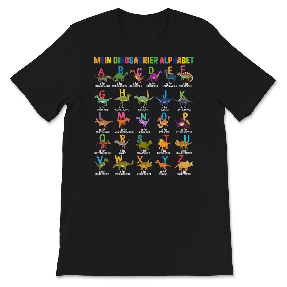Mein Dinosaurier-Alphabet-Shirt, lustiges Schuljungen-Geschenk,