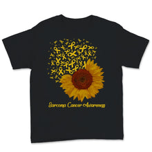 Load image into Gallery viewer, Sarcoma Cancer Awareness Yellow Ribbon Sunflower Disease Warrior
