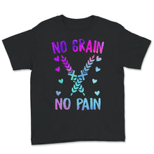 Load image into Gallery viewer, Celiac Disease Shirt, No Grain No Pain, Celiac Disease Awareness,

