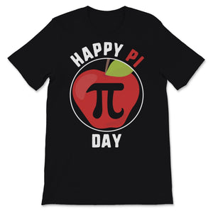 Happy Pi Day Math Teacher Red Apple Mathematics Symbol Student March