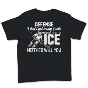Ice Hockey Sport Goals Lovers Defense Man Player Quote Skating USA