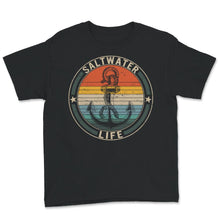 Load image into Gallery viewer, Saltwater Life Shirt, Saltwater, Freshwater, Fishing Life, Fisher
