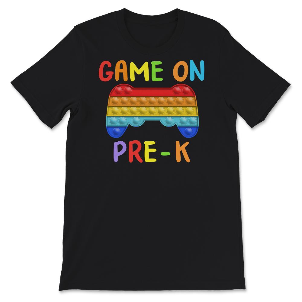 Back To School Shirt, Game On Pre-K, Game Controller Popping Gift,
