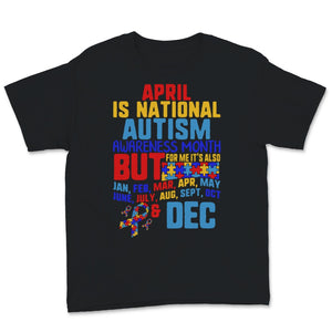 April is National Autism Awareness Month Ribbon Autistic Puzzle