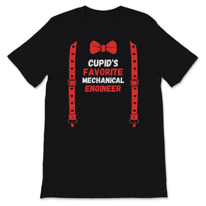 Valentines Day Shirt Cupid's Favorite Mechanical Engineer Funny Red