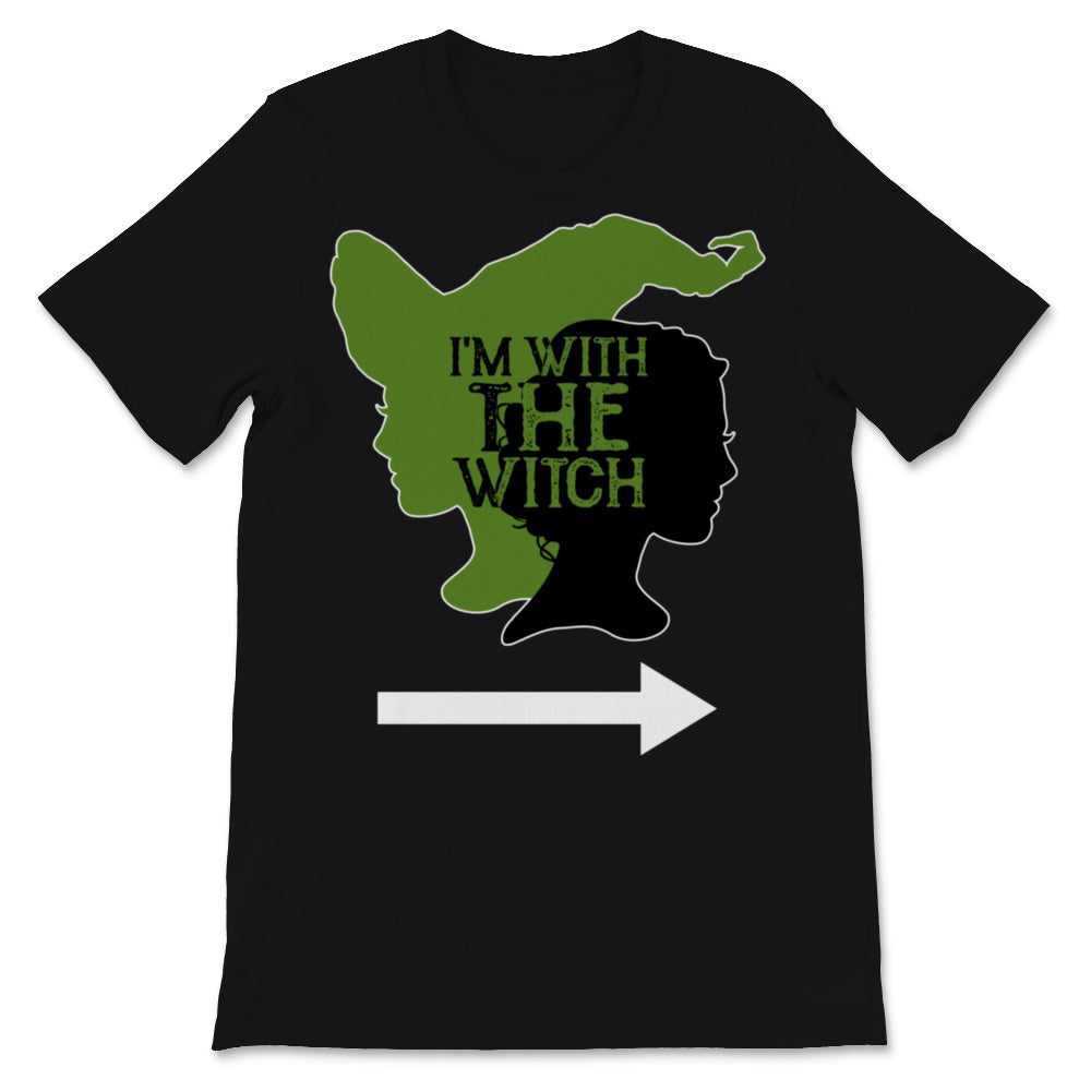 I'm With The Witch Shirt Funny Halloween Couple Costume Gift For Him