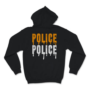 Halloween Costume Police Police Officer Blue Line Love Orange Vintage