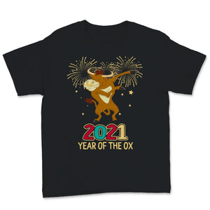 Happy New Year 2021 Year Of The Ox Cute Dabbing Ox Chinese New Year