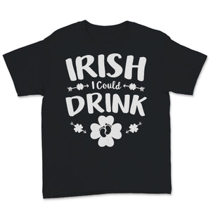 St Patrick's Day Irish I Could Drink Pregnancy Announcement Shamrock