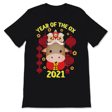 Load image into Gallery viewer, Year Of The Ox 2021 Happy Chinese New Year Shirt Cute Ox Zodiac Gifts
