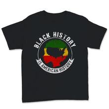 Load image into Gallery viewer, Black History Month Is American Shirt Gift Women United States Red
