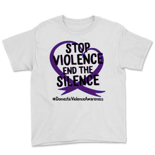 Load image into Gallery viewer, Domestic Violence Awareness Stop Violence End The Silence Heart
