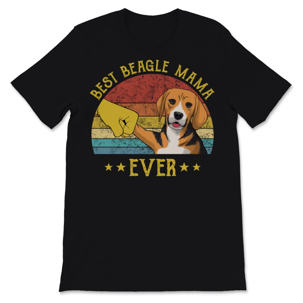 Best Beagle Mama Ever Dog Mom Retro Vintage Gift Puppy Lover Women