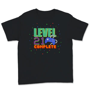 Level 21 Complete 21st Birthday Video Game Gamepad Gamer Humor