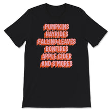 Load image into Gallery viewer, Pumpkins Shirt, Thanksgiving Shirt,  Fall Graphic Shirt, Hayrides,
