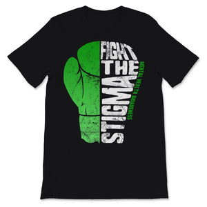 Fight The Stigma Mental Health Disease Awareness Boxing Gloves Green
