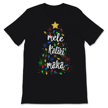 Load image into Gallery viewer, Mele Kalikimaka Shirt Xmas Tree Hawaiian Hawaii Merry Christmas Palm

