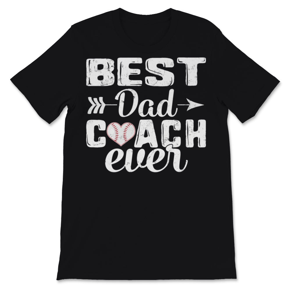 Best Dad Coach Ever Baseball Player Sport Father's Day Gift For Daddy