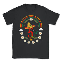 Load image into Gallery viewer, Cinco De Mayo Shirt, 5th De Mayo Down To Fiesta, May 5th Mexican - Unisex T-Shirt - Black
