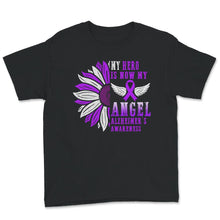 Load image into Gallery viewer, Alzheimer&#39;s Awareness Shirt, My Hero Is Now My Angel, Alzheimer&#39;s
