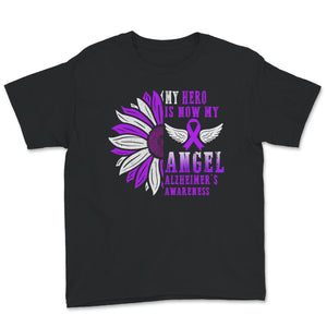 Alzheimer's Awareness Shirt, My Hero Is Now My Angel, Alzheimer's