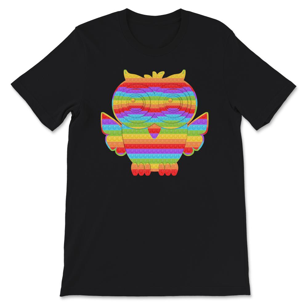 Owl Lover Shirt, Kids Pop It Fidget Lover, ADHD Awareness Gift,