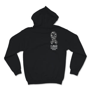 Rare Disease Awareness Shirt I Am Someone Rare Zebra Ribbon Pocket