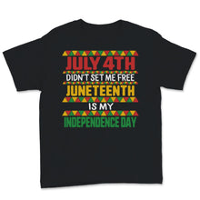 Load image into Gallery viewer, Juneteenth is My Independence Day July 4th Didn&#39;t Set Me Free
