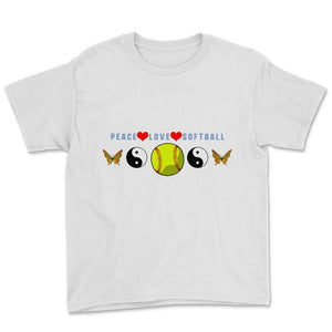 Peace Love Softball T-shirt, Show Peace Shirt, Peace Shirt, Love