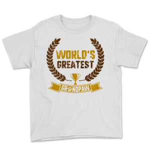 Grandpaw Shirt World's Greatest Grand Paw Fathers Day Gift For Men