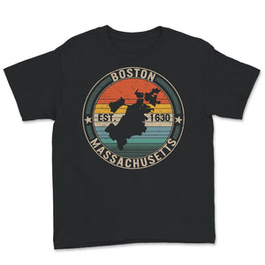 Boston Massachusetts Shirt, Est. 1630 Souvenir Gift Tee, Boston City