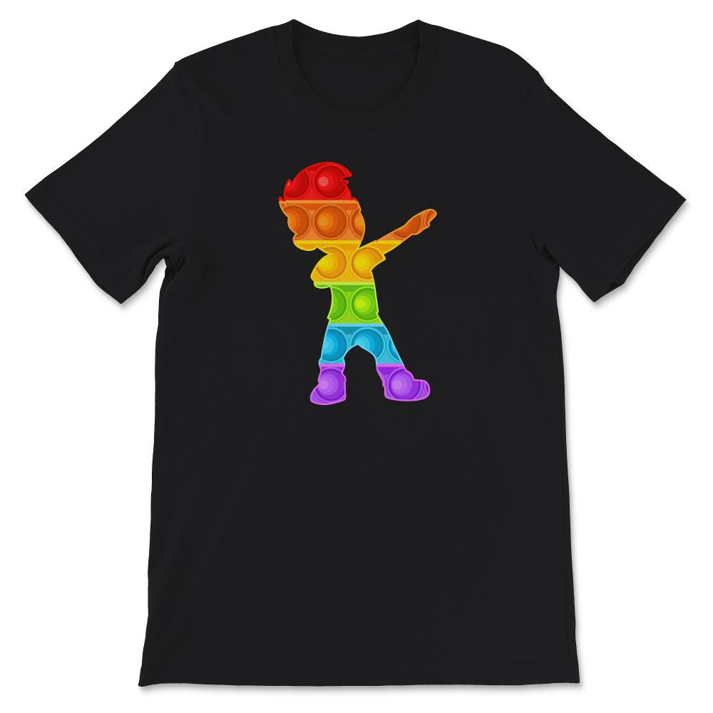 Dabbing Boy Shirt, Kids Pop It Fidget Lover, ADHD Awareness Gift,