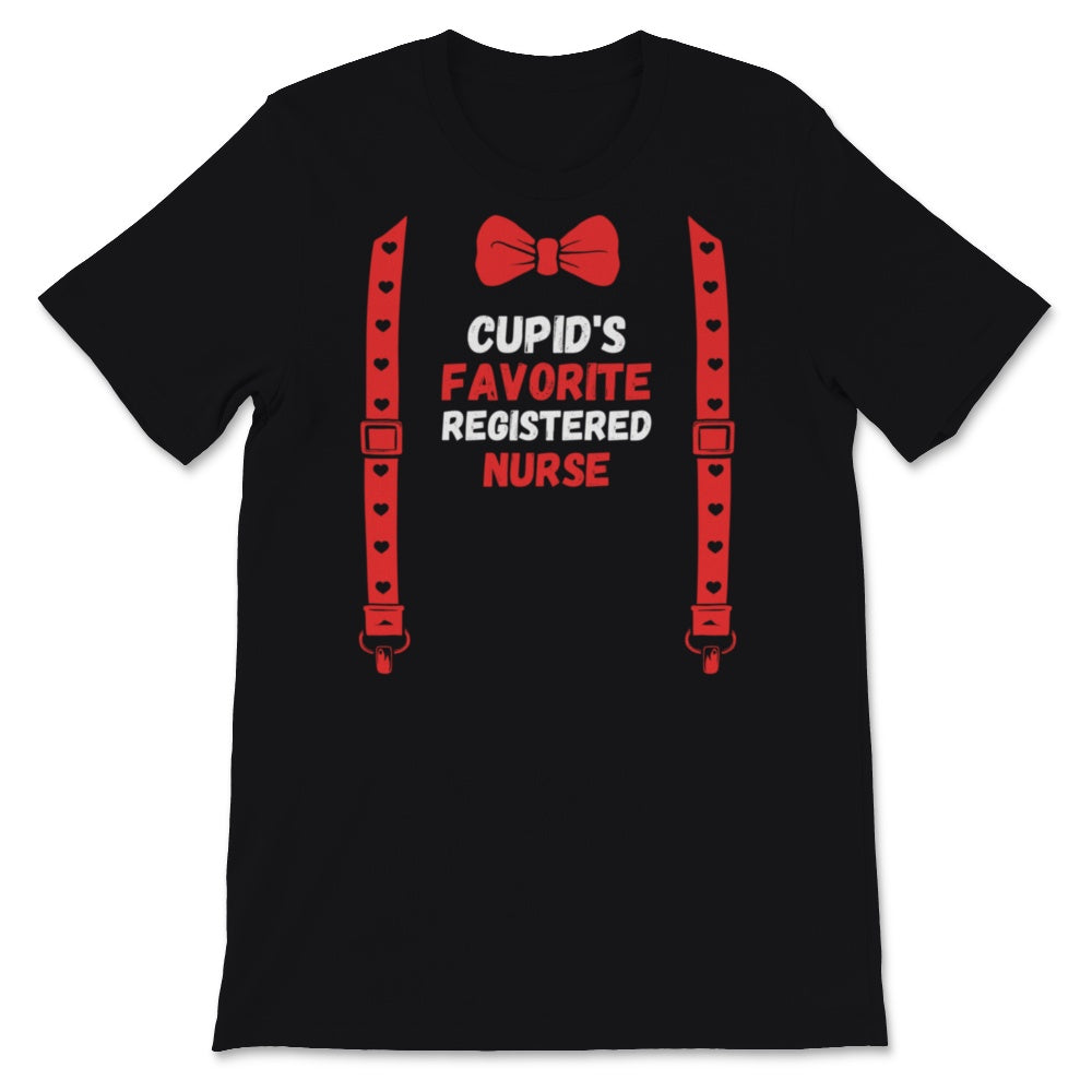 Valentines Day Shirt Cupid's Favorite Registered Nurse RN Funny Red
