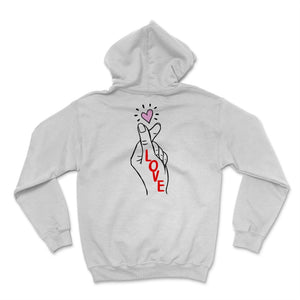 Finger Heart T shirt, Korean Heart, Kpop Fan, I Love You Symbol,
