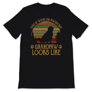Grandpaw Shirt Vintage This Is What An Awesome Grand Paw Looks Like
