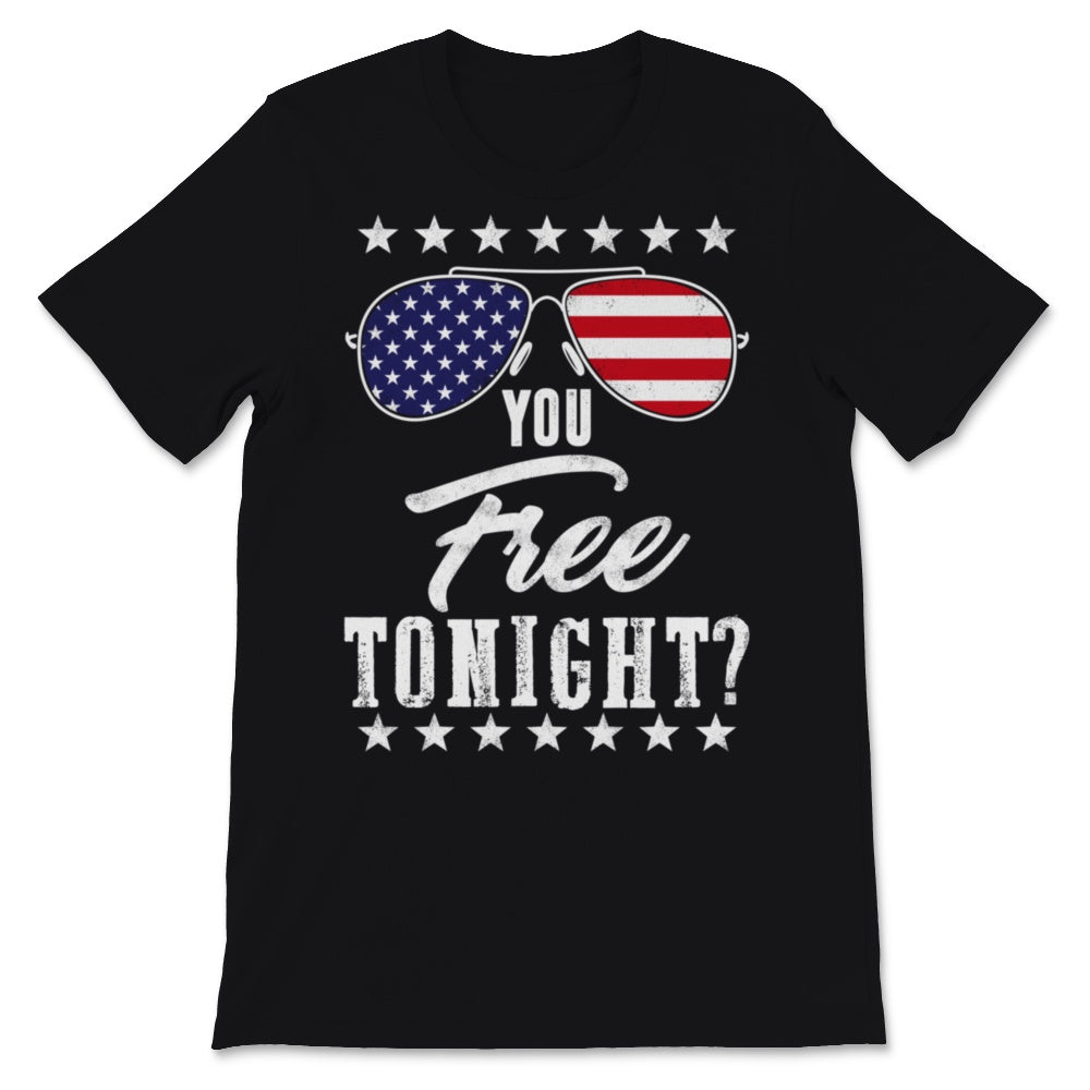 You Free Tonight USA Patriotic 4th of July Sunglasses American Flag