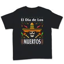 Load image into Gallery viewer, El Dia de Los Muertos Day of the Dead El Jefe Sugar Skull Mexican Hat
