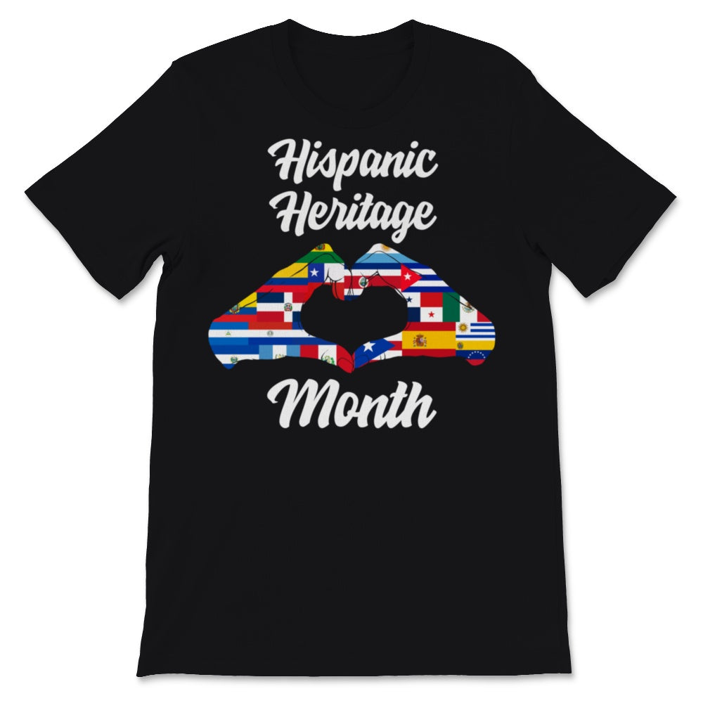 National Hispanic Heritage Month Heart Hands Sign Latino Culture