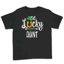 Load image into Gallery viewer, St Patricks Day Shirt Women, One Lucky Aunt, Auntie Gifts, st paddys
