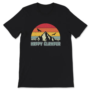 Happy Glamper Shirt, Glamping Hiking Tee, Luxury Camping, Glamper