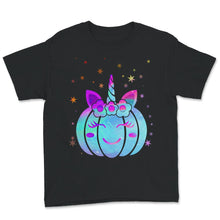 Load image into Gallery viewer, Halloween Costume Shirt, Cute Unicorn Pumpkin Halloween Gift, Pumpkin
