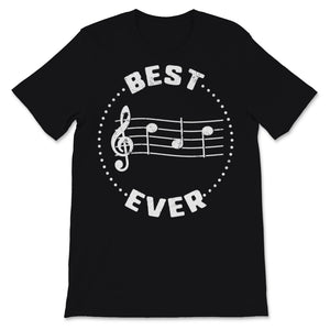 Best Dad Ever Music Musical Notes Father's Day Gift for Daddy Papa