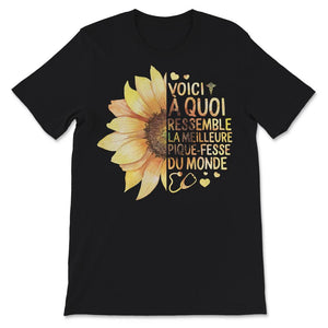 Infirmière Tee Shirt Cadeau Pour Femmes Tournesol Voici A Quoi