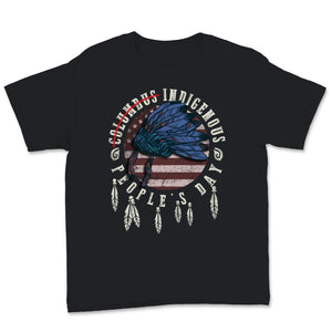 Indigenous People's Day Not Columbus Day Native USA American Flag