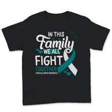 Load image into Gallery viewer, Cervical Cancer Awareness In This Family We All Fight Together White

