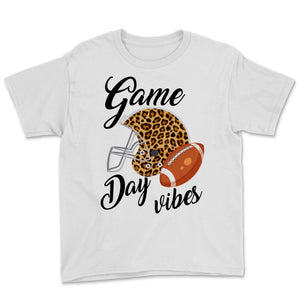 Game Day Vibes Leopard Helmet For Football Mom Boys American Soccer