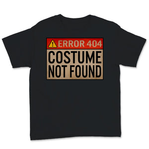 Halloween Vintage Error 404 Costume Not Found Witch Funny Gift For