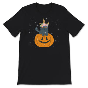 Halloween Costume Shirt, Cute Cat Pumpkin Unicorn, Halloween Cat