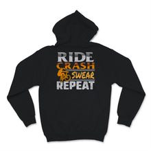 Load image into Gallery viewer, BMX Bike Shirt, Ride Crash Swear Repeat Shirt, Fathers Day Gift From
